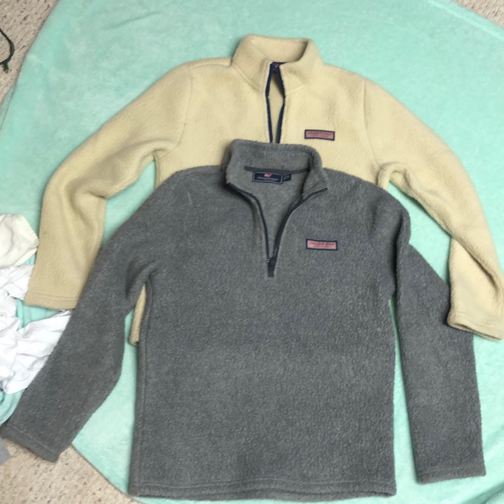 Bundle of vineyard vines polar half zip
